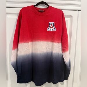 University of Arizona Tie-Dyed Spirit Jersey, size Large